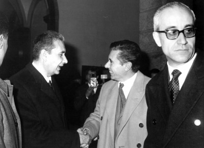 La ceremonia de apertura el 23 de Mayo de 1964 en presencia del Primer Ministro Aldo Moro.
